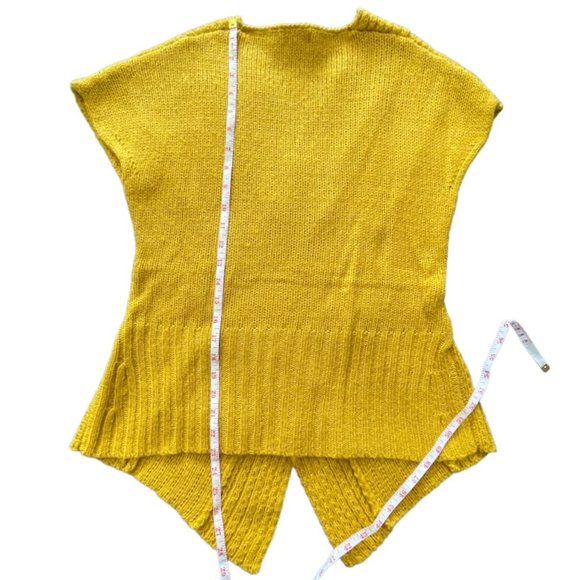 escio Gold Mustard Yellow Women's Knit Sweater Vest Size M - Picture 5 of 8